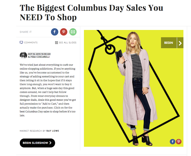 Illustration for article titled Open Thread: Is It Ethical to Shop Columbus Day Sales?